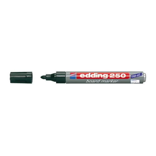 Marcador Grosso Edding 250 Preto Cx 10un