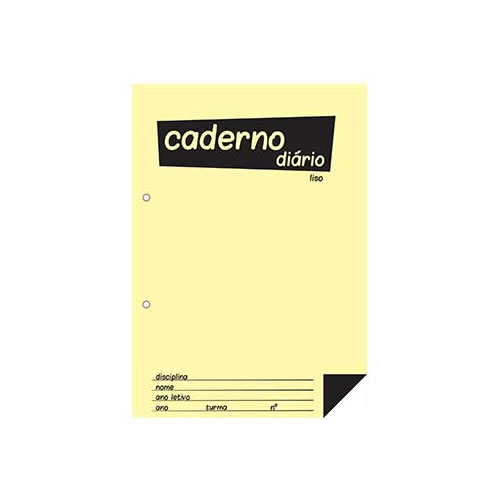 Caderno Diário B5 (25x17,6cm) 60g - Liso
