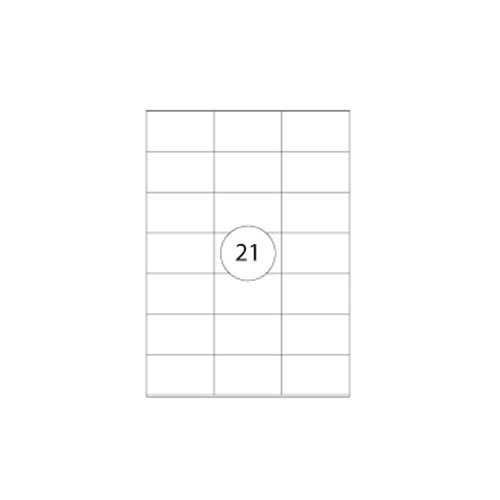 Etiquetas 70x42mm 100Fls A4 - 2100un