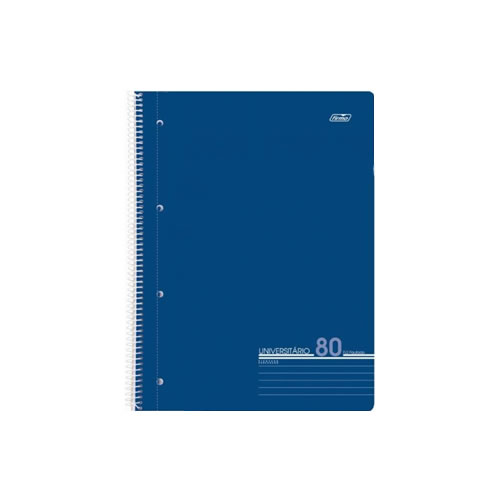 Caderno Espiral Firmo A4 Quadriculado 80 Folhas