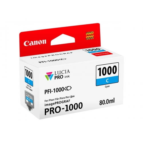 Tinteiro Original Canon PFI-1000C Ciano