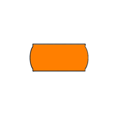 Rolo de Etiquetas 26x12mm Laranja - Pack 36