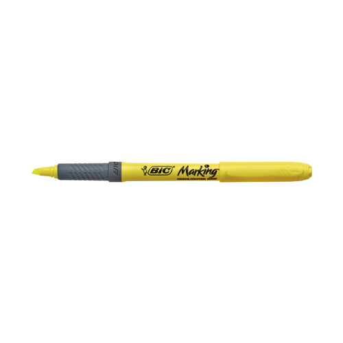 Marcadores BIC Marking Amarelo - 10un