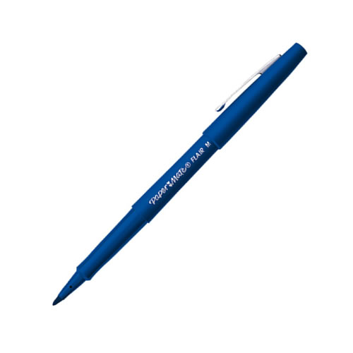 Esferográfica Futura Flair Azul - Cx12
