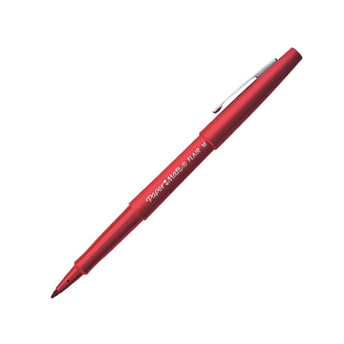 Esferográfica Futura Flair Vermelho - Cx12
