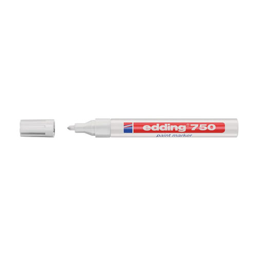 Marcador Permanente Edding 750 Branco Cx 10un