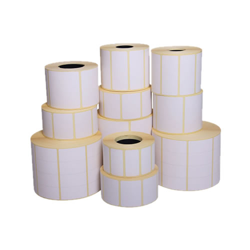 Rolo de Etiquetas Térmicas 50x25mm Cantos Redondos