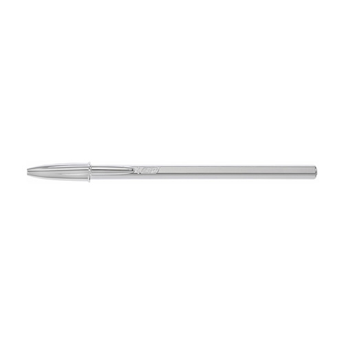 Esferográfica BIC Gold + Silver - Prata 20un