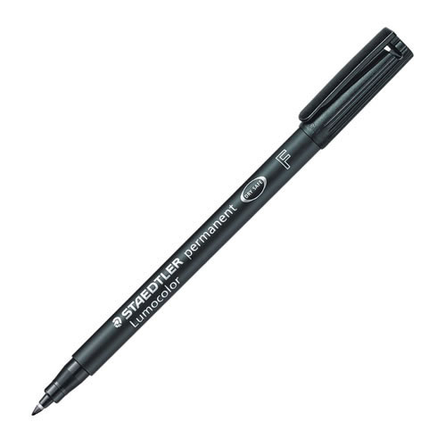 Marcador Staedtler Perm. Lumocolor F Preto - 1un