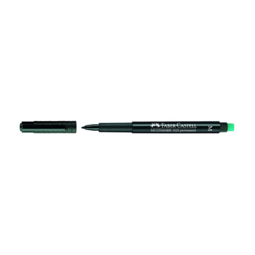 Marcadores Faber-Castell Acetato Fino Preto Cx10