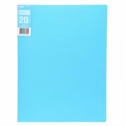Pasta Portefólio Eagle A4 20 Bolsas - Azul