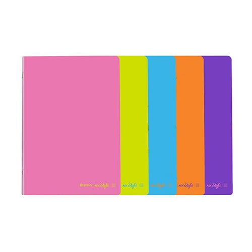 Caderno Agrafado Neo:Style A4 60F Xadrez - Pack10