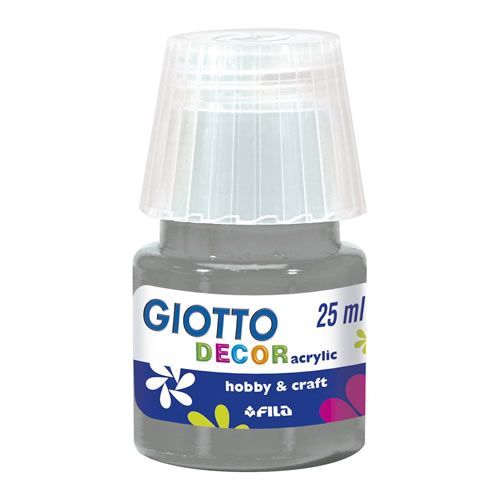 Tinta Acrilica Giotto Decor 25ml Prata - Pack 6