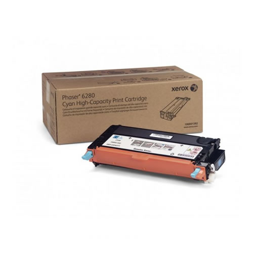 Toner Original Xerox Phaser 6280 Ciano Alta Cap.