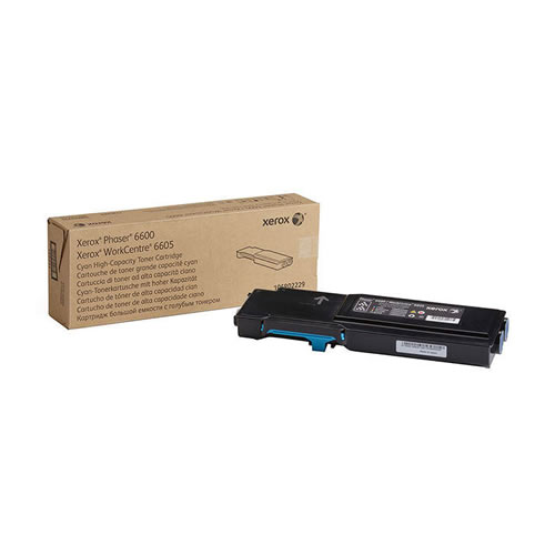 Toner Original Xerox Phaser 6600 Ciano Alta Cap.