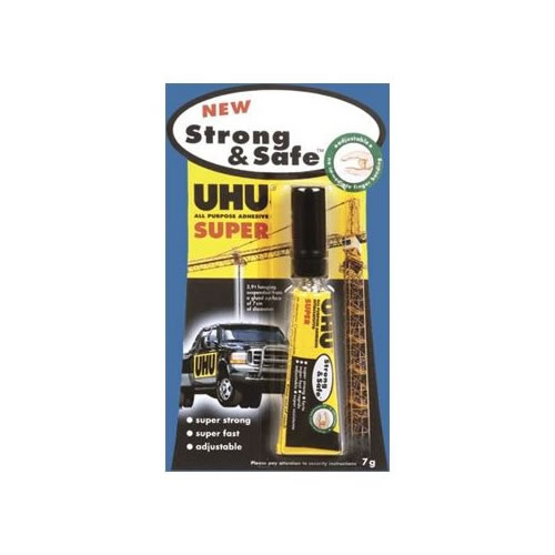 Cola Rápida UHU Strong & Safe 7gr - Blister 1un