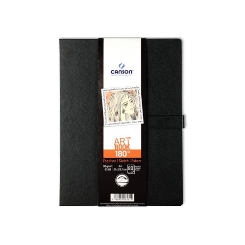 Caderno Canson Artbook 180º A5 96gr 80Fls