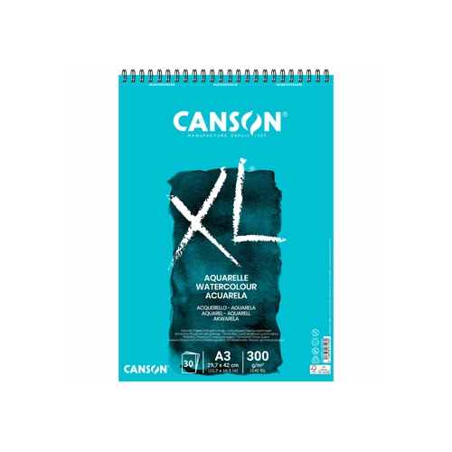 Bloco Espiralado Canson XL Aquarelle A3 300gr 30Fl