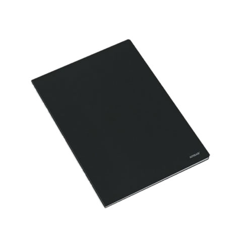 Caderno Agrafado A4 Capa Preta 80F Quad. Pack 10