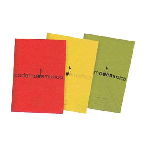 Caderno de Música A4 20 Folhas - Cores Sortidas
