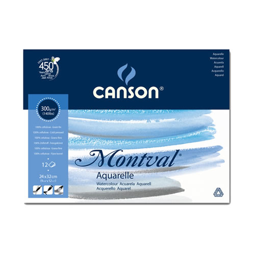 Bloco Colado Canson Montval 240x320mm 300gr 12fls