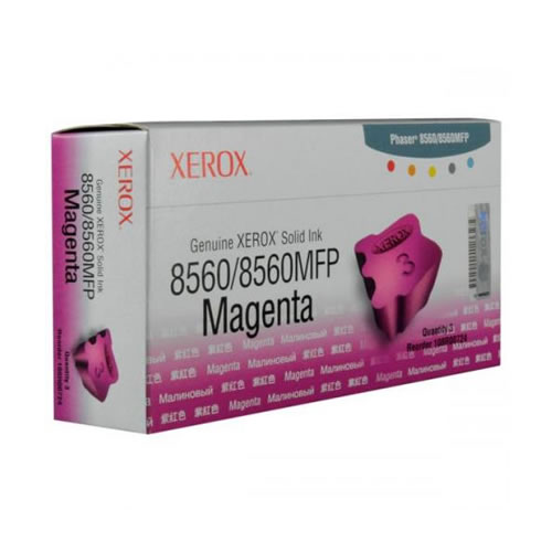 Tinta Sólida Original Xerox 8560AN Magenta Pack 3