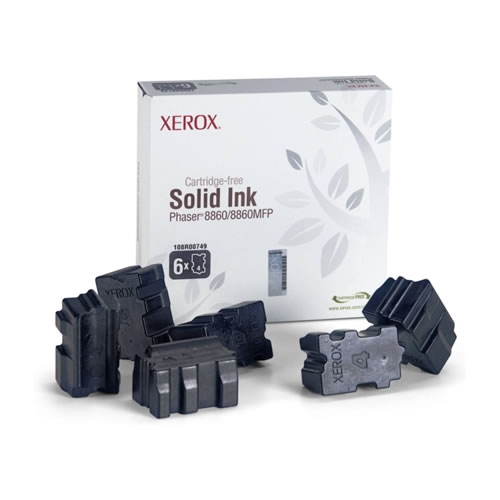 Tinta Sólida Original Xerox 8860 Preto Pack 6