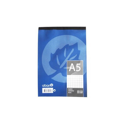 Bloco Notas A5 Quadriculado 80Fls - Pack 5un