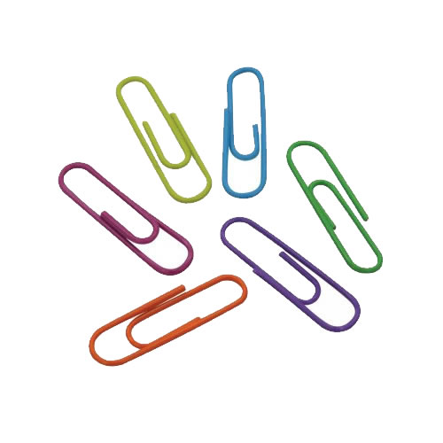 Clips Cores Sortidas nº 2 28mm Caixa c/ 100un