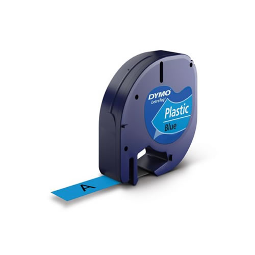 Fita Gravação Orig. Dymo 12mmx4m Preto/Ciano