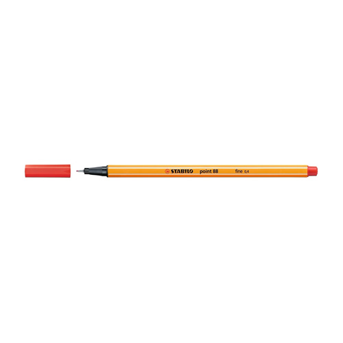 Marcador Stabilo Point 88 Vermelho - Pack 10un