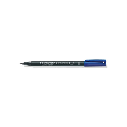 Marcador Staedtler Perm. Lumocolor S Azul 10un