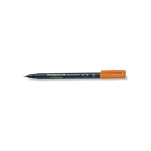 Marcador Staedtler Perm. Lumocolor S Laranja 10un