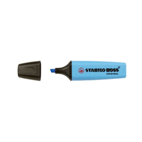 Marcador Stabilo Boss Fluorescente Azul - 1un