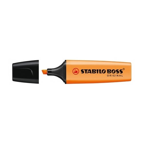 Marcador Stabilo Boss Fluorescente Laranja - 1un
