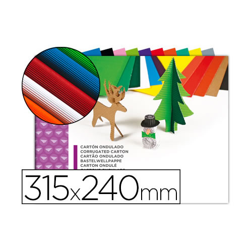 Bloco Cartolina Canelada Sortida 315x240mm - Cx10