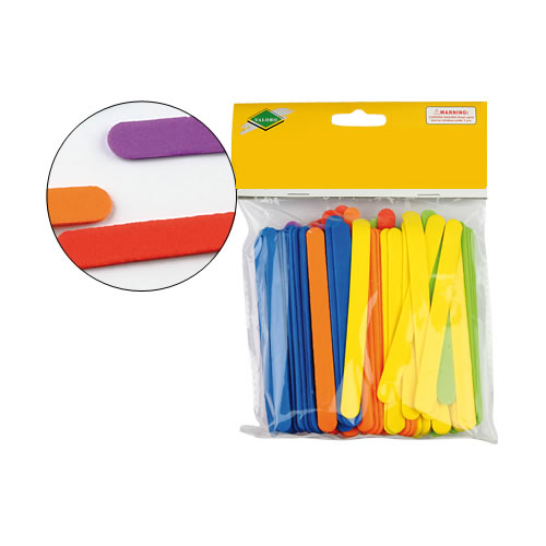 Palitos de Borracha 11x1cm Cores Sortidas - 150un