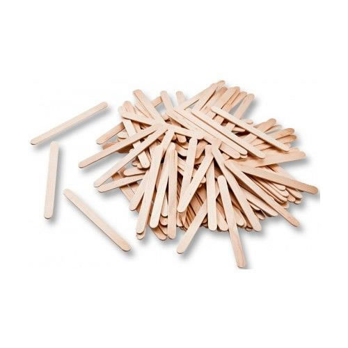 Paus de Madeira Cor Natural 75x7mm - 150un