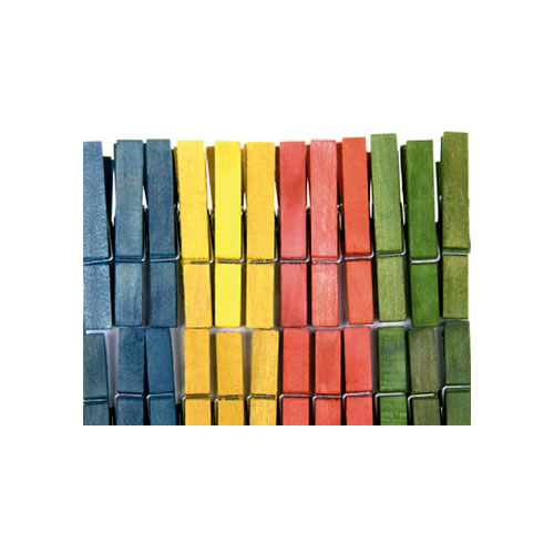 Mola de Madeira 48x7mm Cores Sortidas - 48un