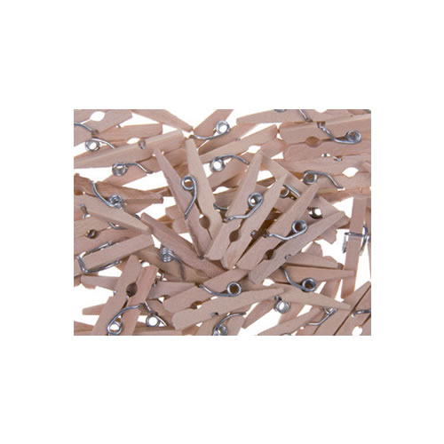 Mini Mola de Madeira 25x3mm Natural - 45un