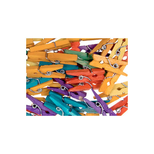 Mini Mola de Madeira 25x3mm Cores Sortidas - 45un