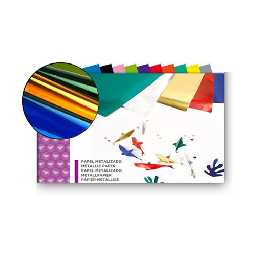 Bloco Papel Metalizado 240x315mm 10flhs