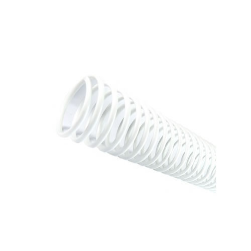 Argolas Espiral Metál. Passo 5:1 20mm Cx100 Branco