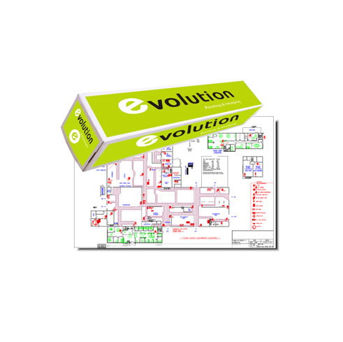 Papel Plotter 80gr 594mmx50mts Pack 4 - Evolution