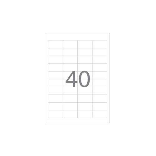Etiquetas Autoadesivas 48,5x25,4mm - 100 Fls A4