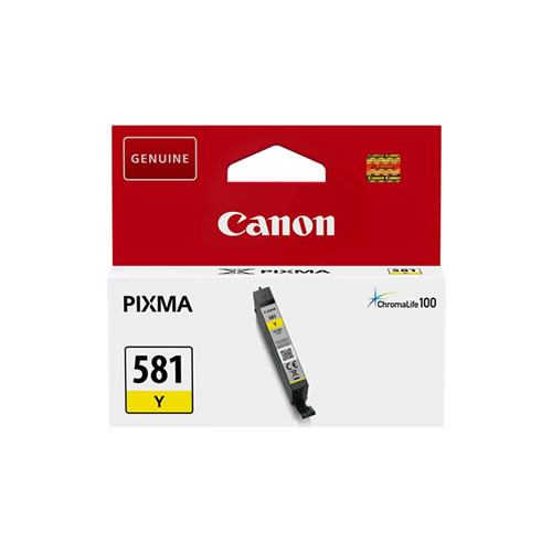 Tinteiro Original Canon CLI-581 Amarelo