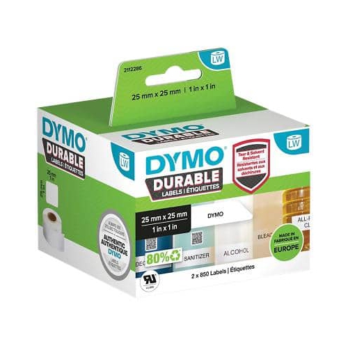 Fita Dymo Etiquetas 25mm x 25mm