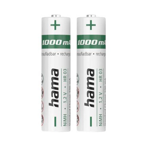 Pilhas Recarregáveis Hama AAA 1.2V 1000mAh