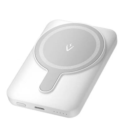 Powerbank magnético sem fios Vention 5000 mAh 20W - Branca
