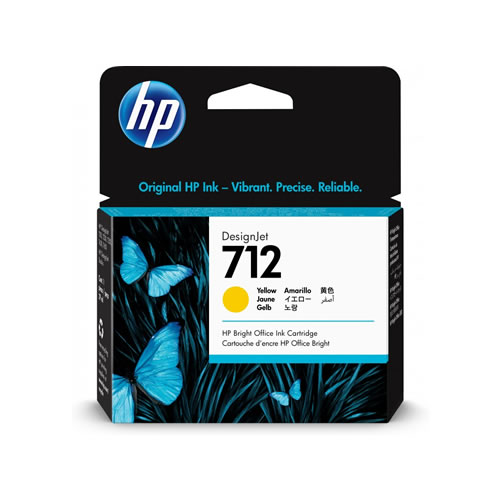 Tinteiro Original HP 712 Amarelo (29m)